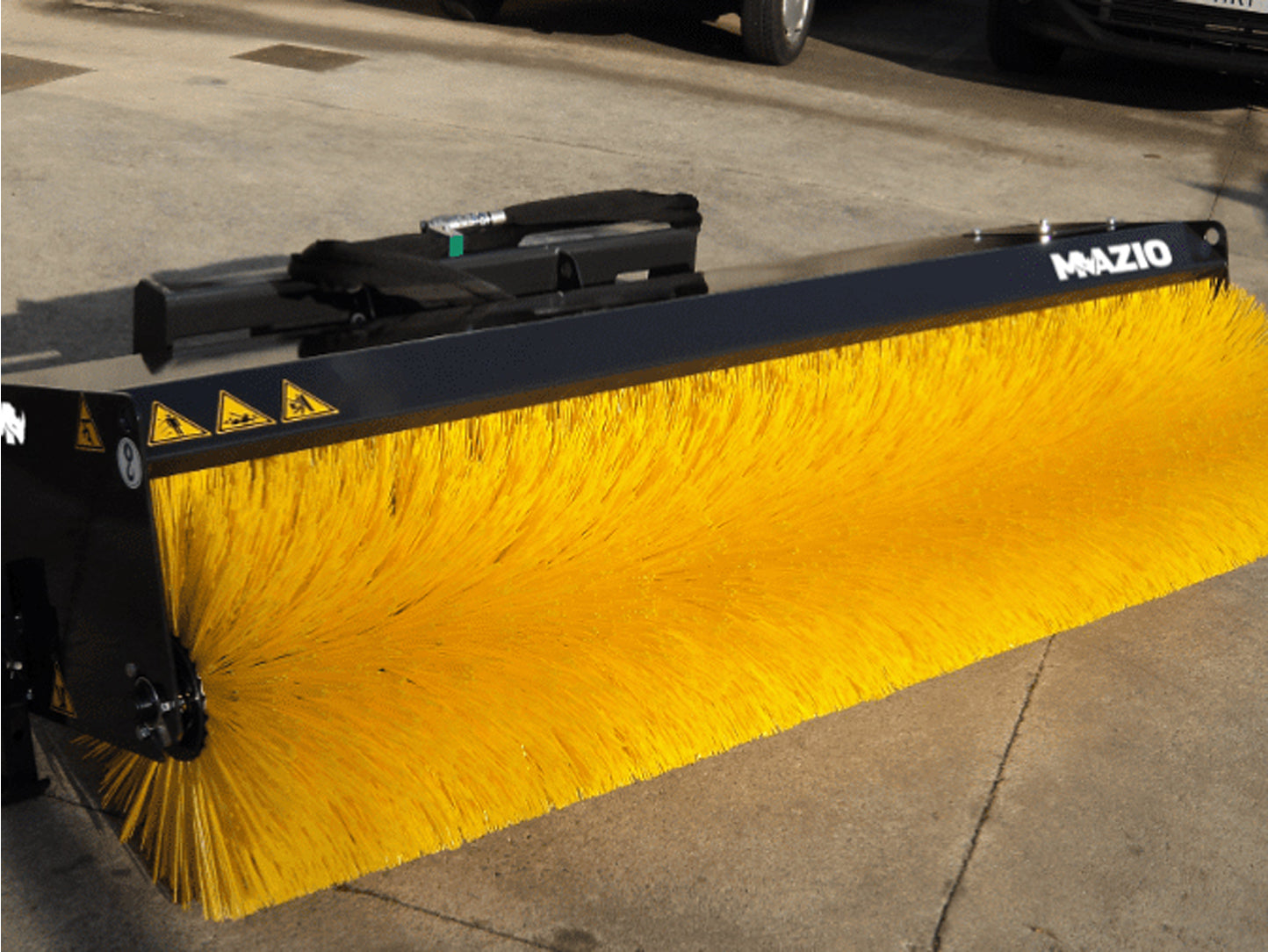 Mazio Angled Broom Angled Sweeper | Width 61"-108" | Hydraulic Flow Range 15–30 GPM | For Skid Steers
