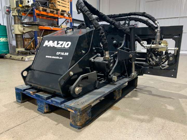 Mazio Cold Planer CP16.5R SSL Grinder | Width 16" | Hydraulic Flow Range 80–90 GPM | For Skid Steer Loaders
