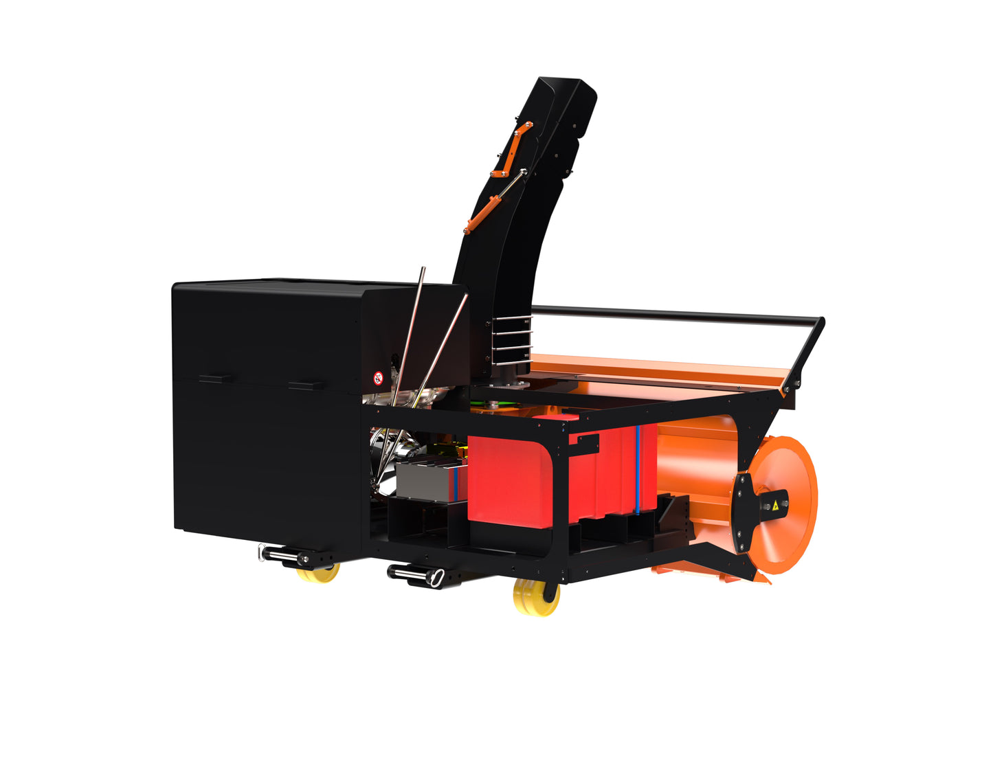 Mazio Winter Tools Two Stages Snow Blowers | Working Width 61"-98.4" | Hydraulic Flow Range 15-24 GPM | For Skid Steer Loaders