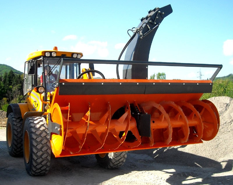 Mazio Winter Tools Two Stages Snow Blowers | Working Width 61"-98.4" | Hydraulic Flow Range 15-24 GPM | For Skid Steer Loaders