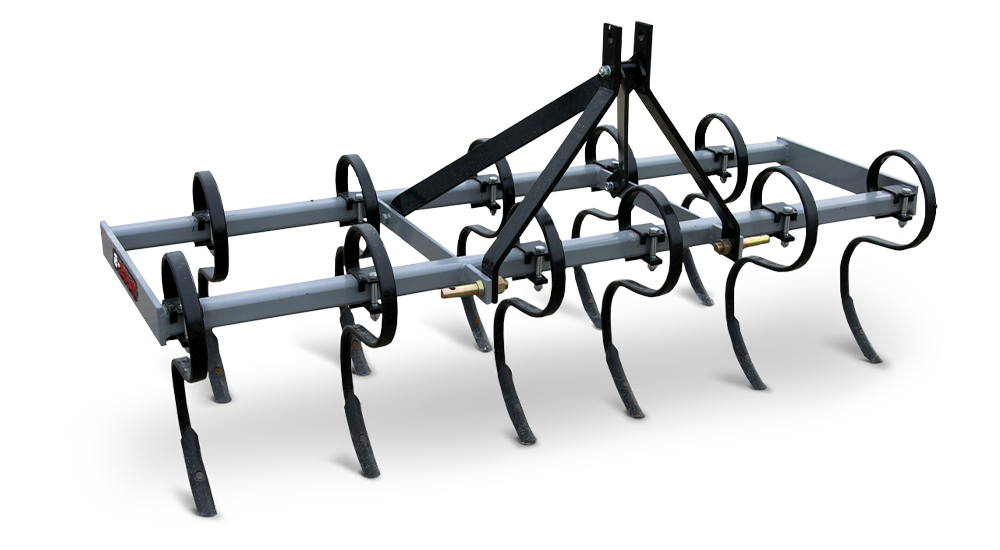 MK Martin | Cultivator S Tine | CU-5, CU-6 & CU-7 | Working Width 60" To 84" | 3-Point Hitch Mount CAT 1 | For Tractors