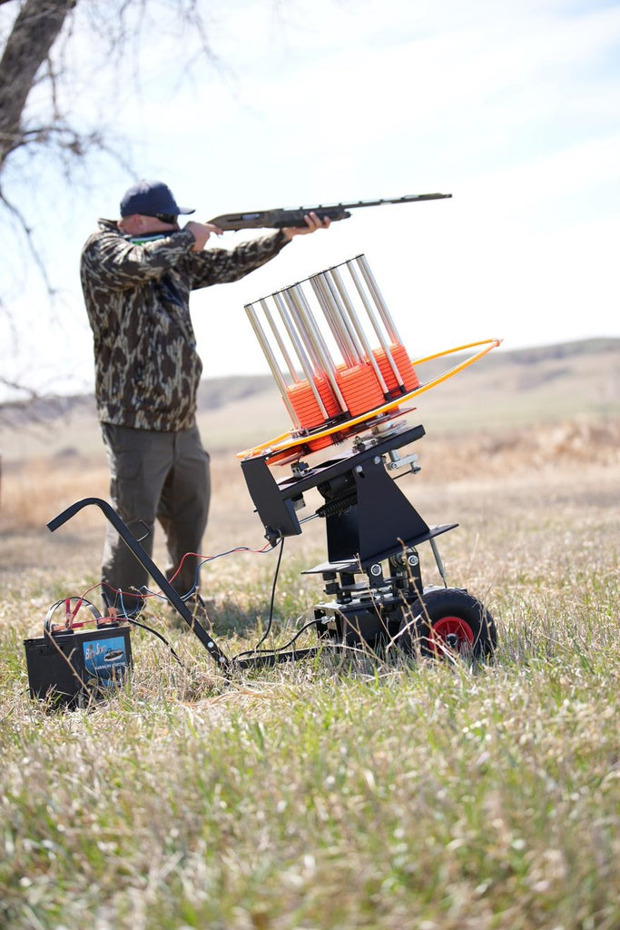 Do All Traps FlyWay 180x Clay Master Thrower | Recycle Time 2.5-second | 2-Wheeled Cart