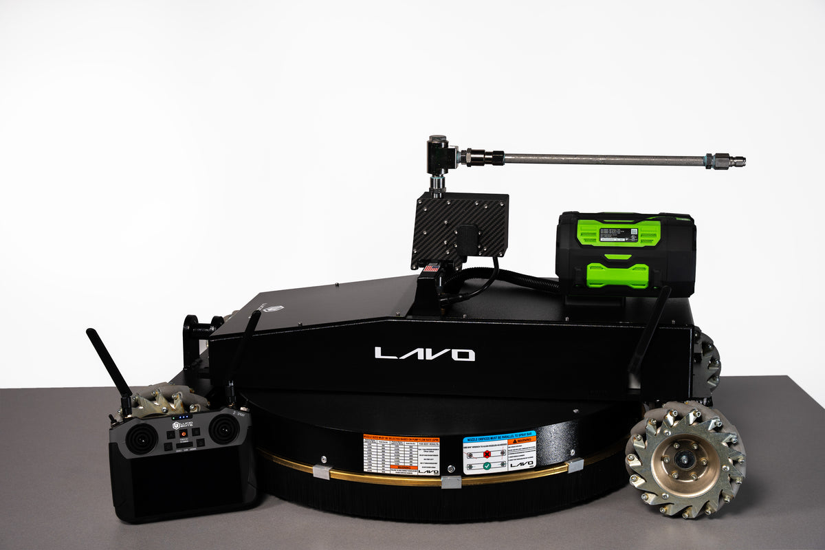 Lucid Bots Lavo Bot | Wide 24" inches | Pressure 500-4500 Psi | Flow Rate 4-12 GPM | 56V Battery