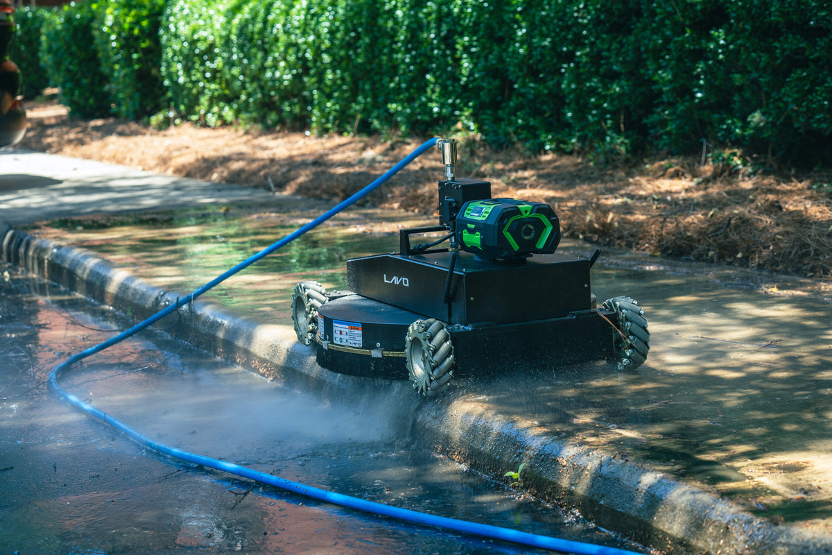Lucid Bots Lavo Bot | Wide 24" inches | Pressure 500-4500 Psi | Flow Rate 4-12 GPM | 56V Battery