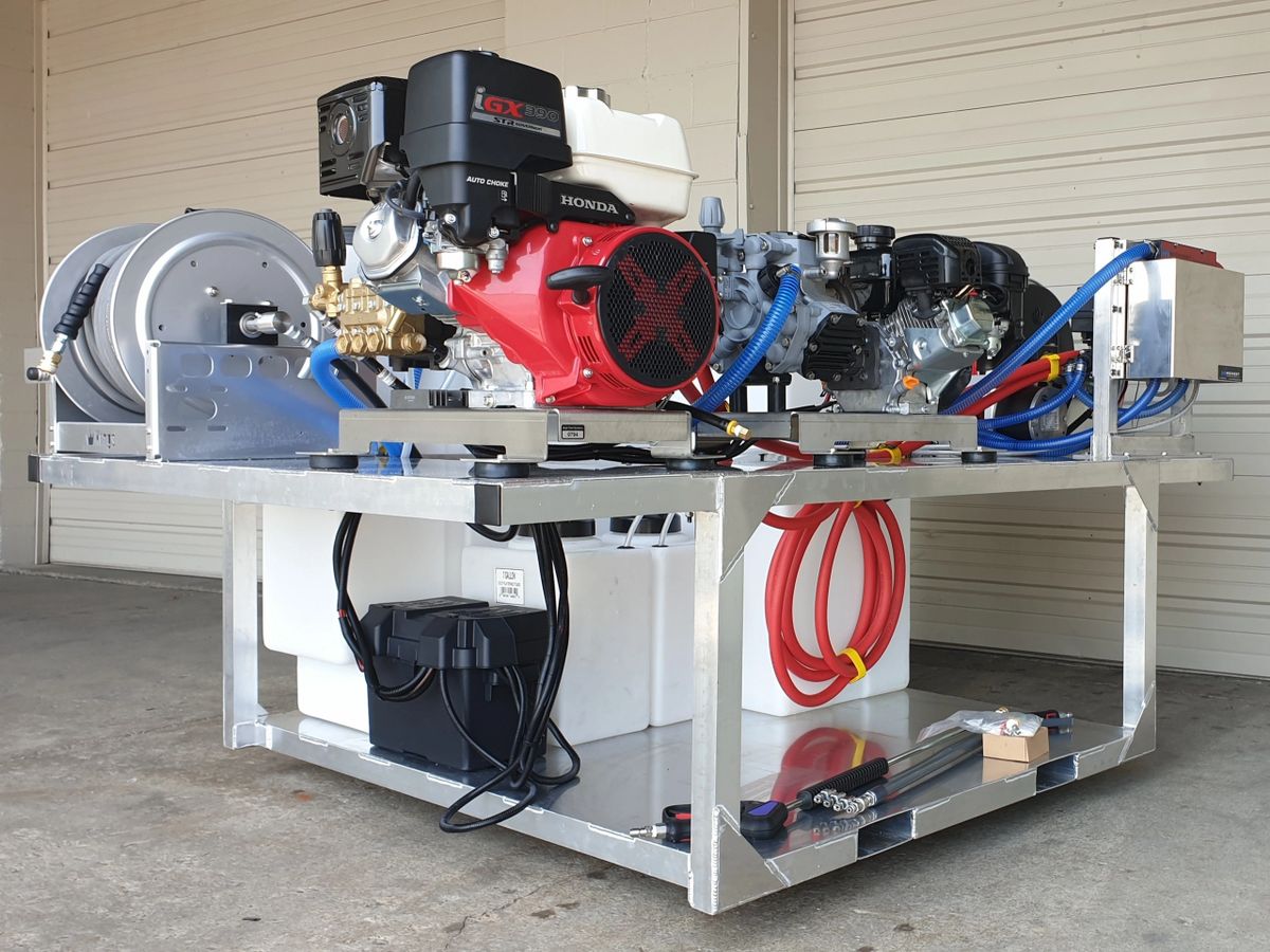 MWE Tsunami Gas Soft Wash + PW (Pressure Washer) Truck Skid