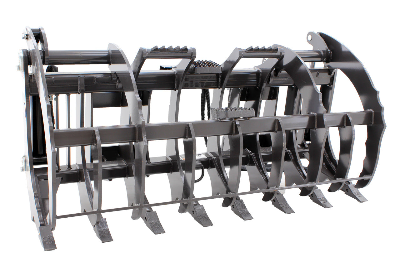 Paladin Root Grapple Rake With 84" Hose Kit | 72", 78" & 84" Working Width | For Skid Steer
