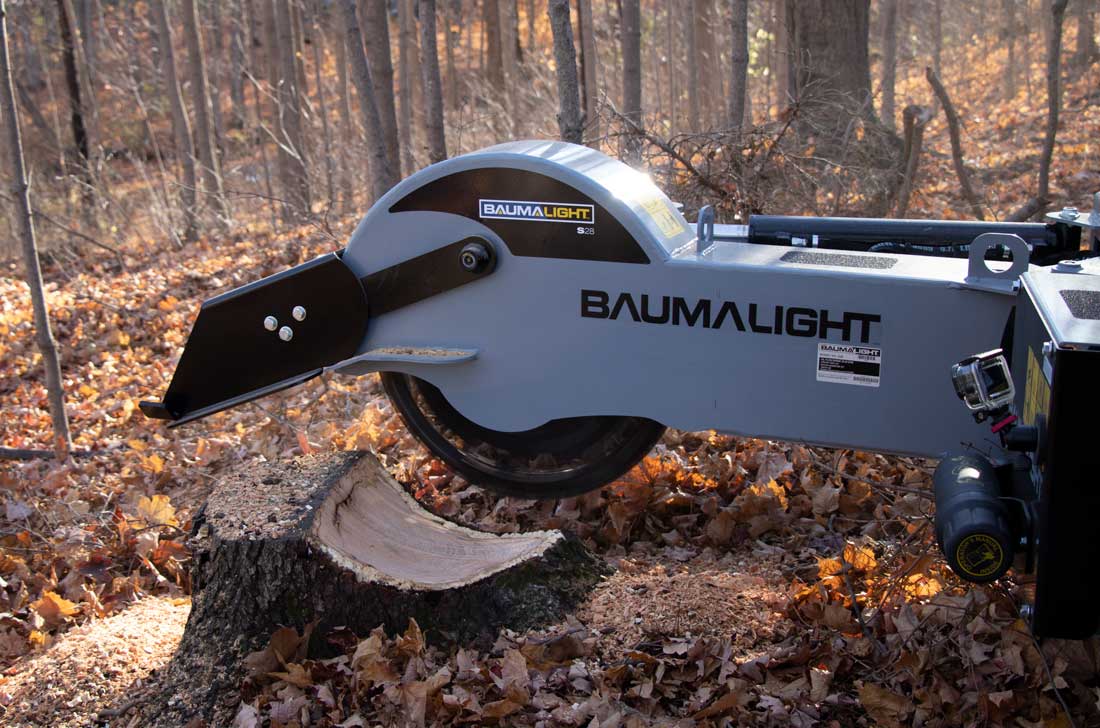 Baumalight Stump Grinder | Model S40 | Rotor Size 24" | Hydraulic Flow Range 15 To 60 GPM | For Skid Steers