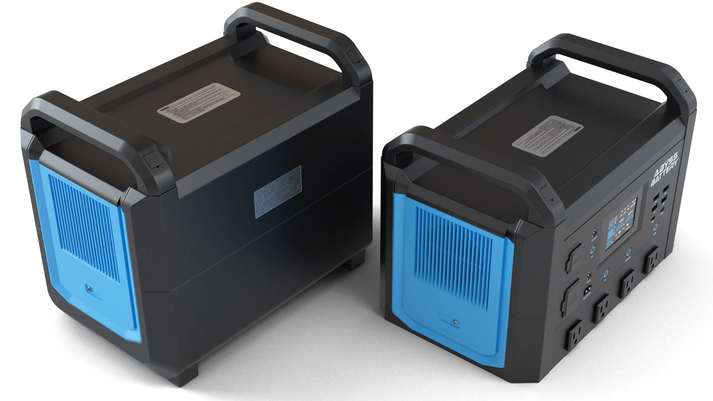 ABYSS® | AB-1600W | Portable Power Station | Nominal Power 1600W / 1536Wh | LiFePO4 Battery | For Camping, RVs, Home & Off-Grid Adventures