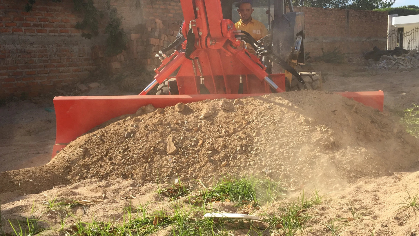 Mazio Dual Grader Dozer | Model GR 220/270 | Working Width 86.6"/106.3" | Hydraulic Flow Range 15–25 GPM | For Skid Steers