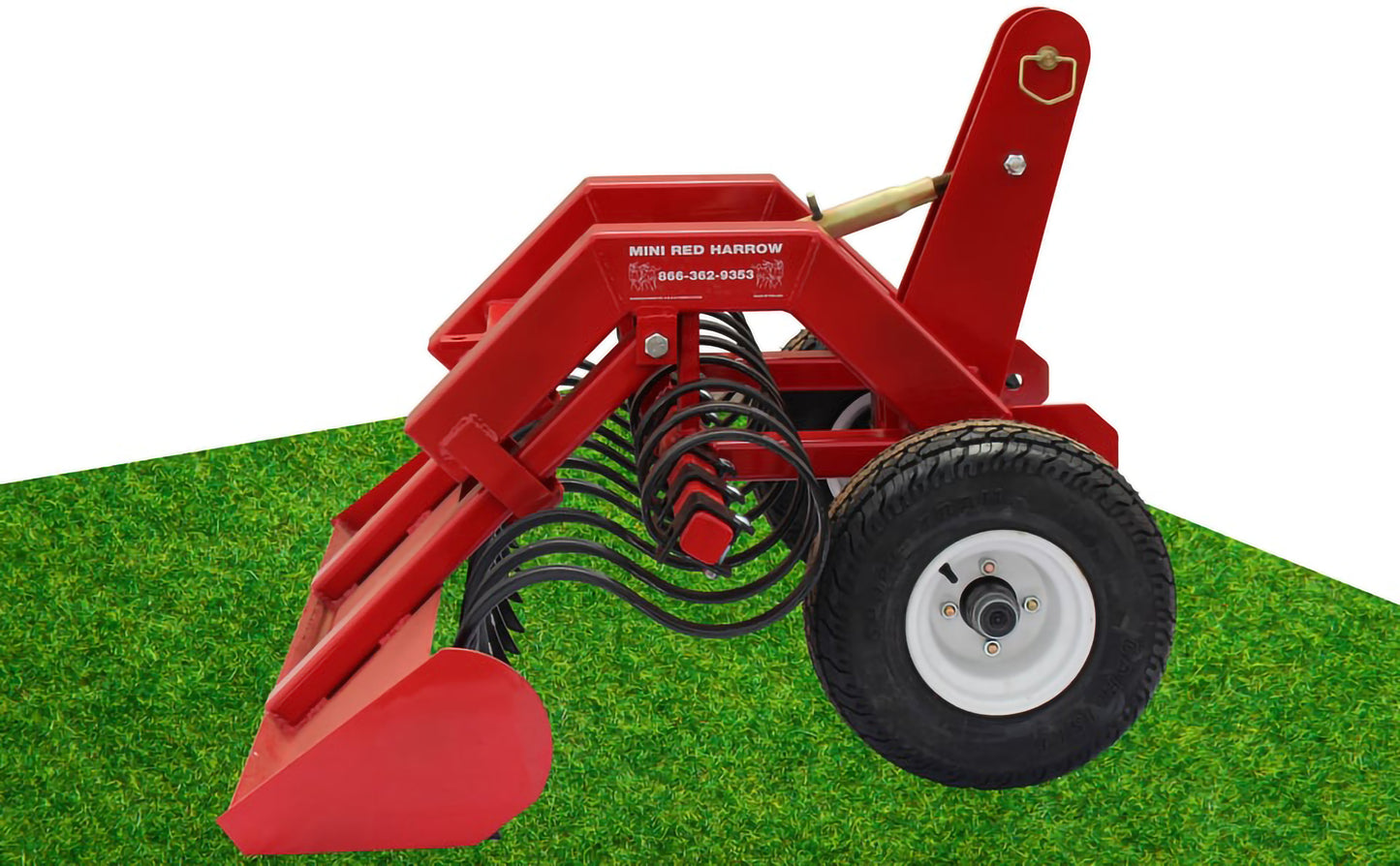 Red Master Harrow | Mini Red | Arena Drag | 4 ft – 6 ft Width | 37–45+ HP | For Utility Vehicles & ATVs