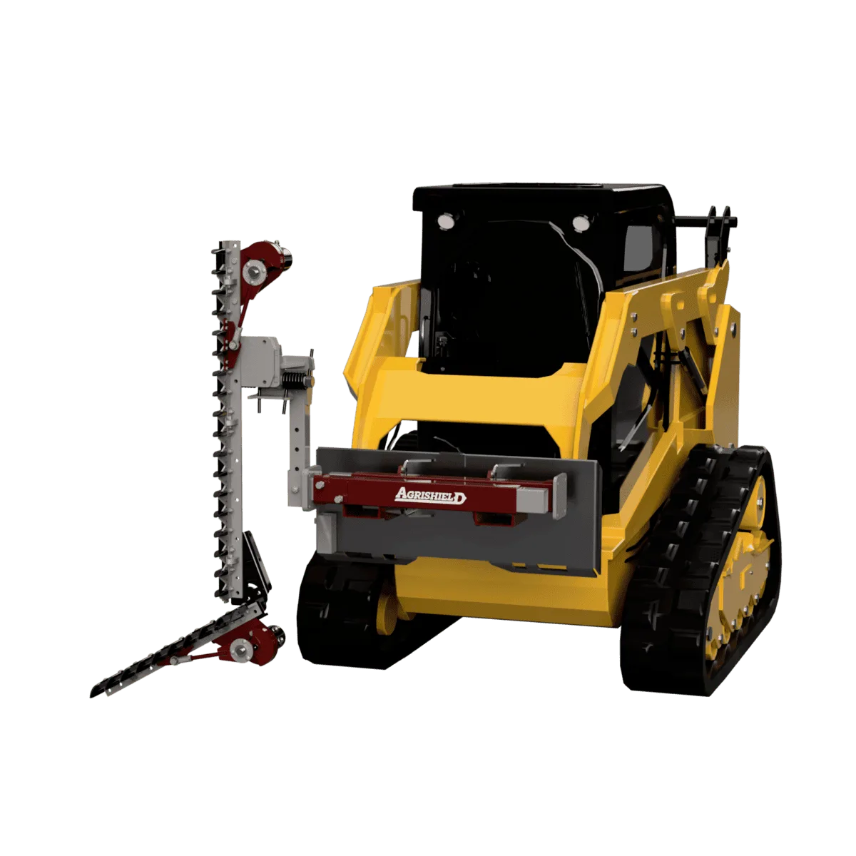 Agrishield Vine & Berry Trimmer | T3 Series | Width Range 45"-111" | Oil Flow Range 6-8 GPM | For Skid Steers