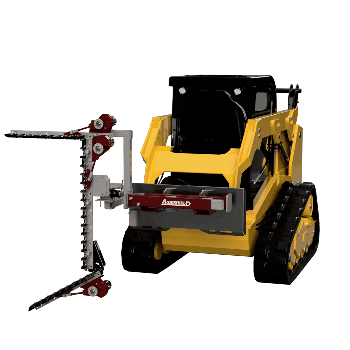 Agrishield Vine & Berry Trimmer | T3 Series | Width Range 45"-111" | Oil Flow Range 6-8 GPM | For Skid Steers