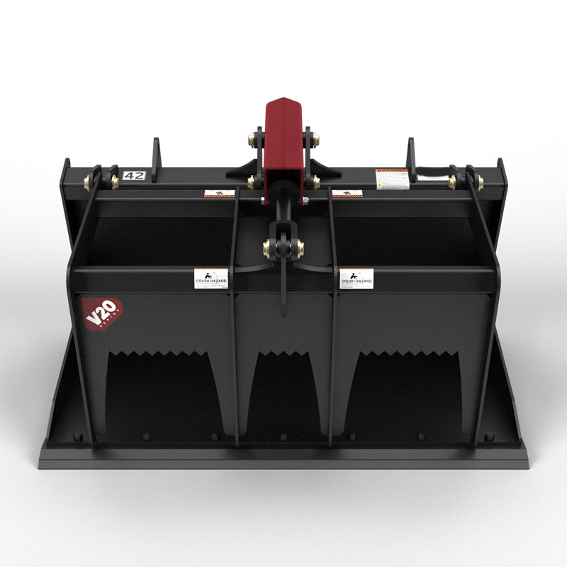 Top Dog Attachments Scrap Grapple | Heavy-Duty Material Handling | Width 60"-84" | Weight 842-996 lbs | Oil Flow Range 15-25 GPM | For Skid Steer