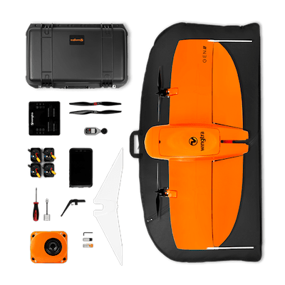 Wingtra | Wingtra One GEN II | VTOL Mapping Drone | 61 MP | Up to 59 Min Flight Time | 16 m/s Flight Speed | 6-25 MP Camera GIS & Engineering