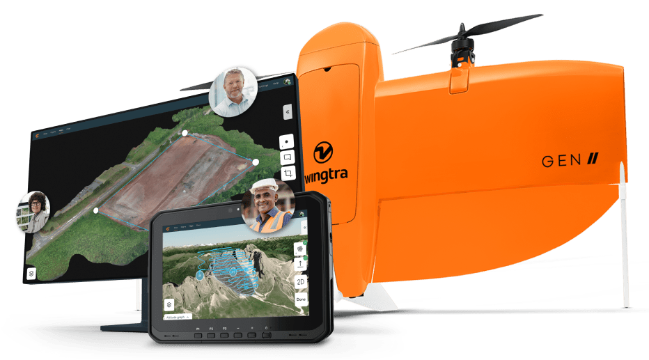 Wingtra | Wingtra One GEN II | VTOL Mapping Drone | 61 MP | Up to 59 Min Flight Time | 16 m/s Flight Speed | 6-25 MP Camera GIS & Engineering