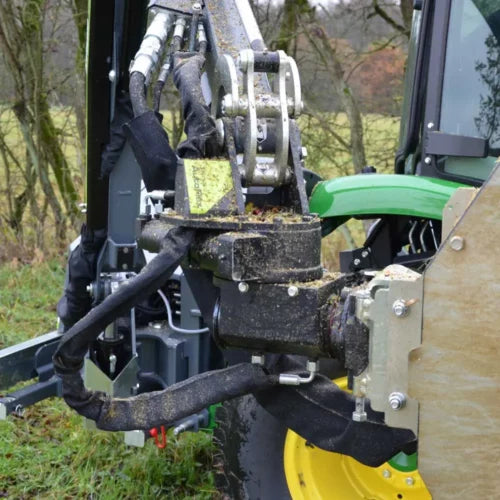 GreenTec Limb Trimmer High Reach | Scorpion 430 Plus w/ LRS1602 Quadsaw Limb Trimmer | Cutting Width 5'3" | Hydraulic Flow Range 25-52 GPM | For Skid Steers