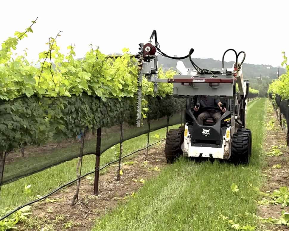 Agrishield Vine & Berry Trimmer | T3 Series | Width Range 45"-111" | Oil Flow Range 6-8 GPM | For Skid Steers