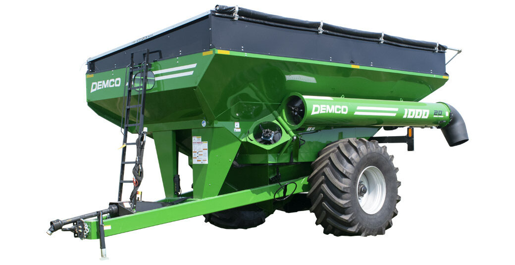 Demco Single Auger Grain Cart | Model 1000 & 1100 | Total Weight 12,920 To 13,110 lbs | Horsepower 175+ HP | For Tractors