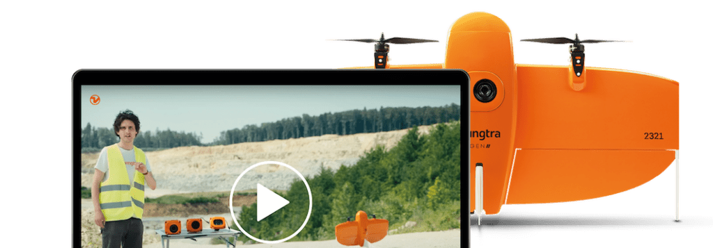 Wingtra | Wingtra One GEN II | VTOL Mapping Drone | 61 MP | Up to 59 Min Flight Time | 16 m/s Flight Speed | 6-25 MP Camera GIS & Engineering