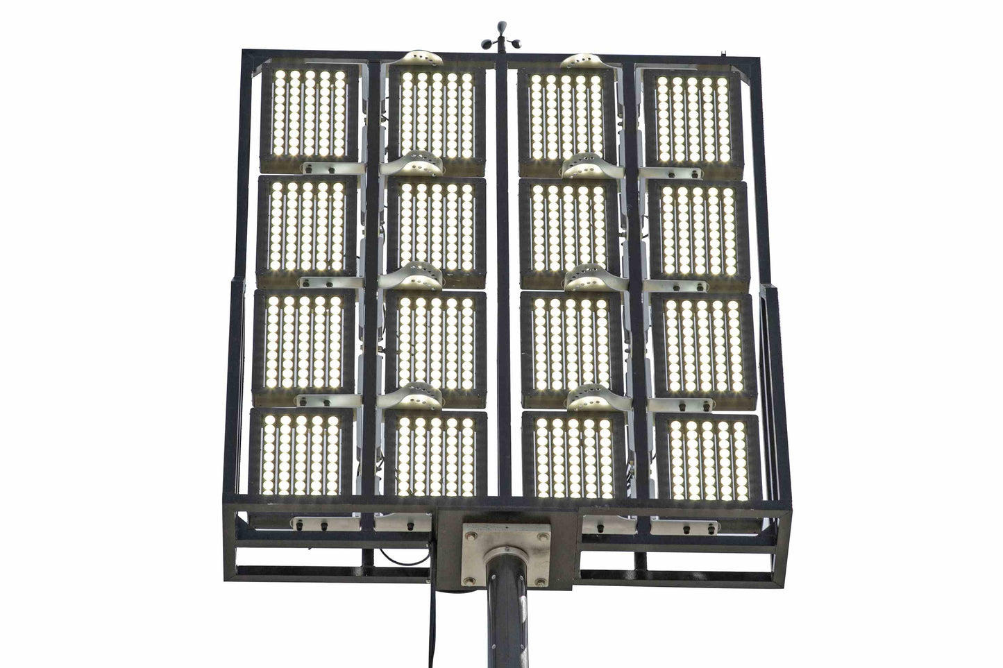 Larson Electronics 50' Pneumatic Megatower™ on 21 Foot Trailer - (16) 500 Watt LED Lights - 11KW Genset - 110 Gallons