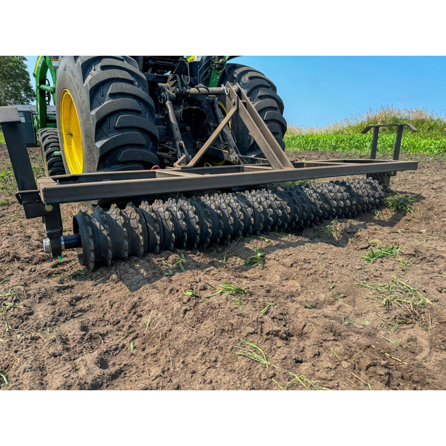 Field Tuff 72" 3-Point Cultipacker – 31 Cast Iron Wheels & Category 1 Hitch | Horsepower 25–45 HP | For Tractors