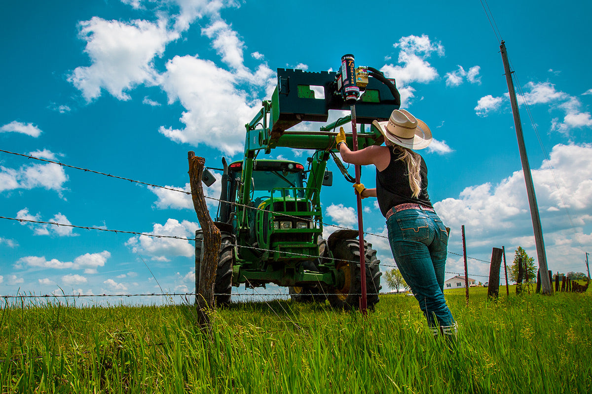 Danuser | T3 Post Driver | Model 21300/21303 & 21300/21304 | 11" Width | Up to 3" O.D. Pipe | Horsepower 35 – 65 | For Tractor