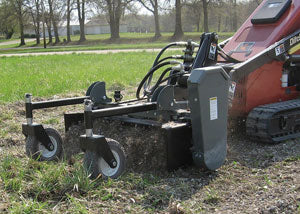 Worksaver | Powered Landscape Rake | Models 360600 To 360715 | Width 48" to 72" | Hydraulic Flow 8 to 20 GPM | For Mini Skid Steers