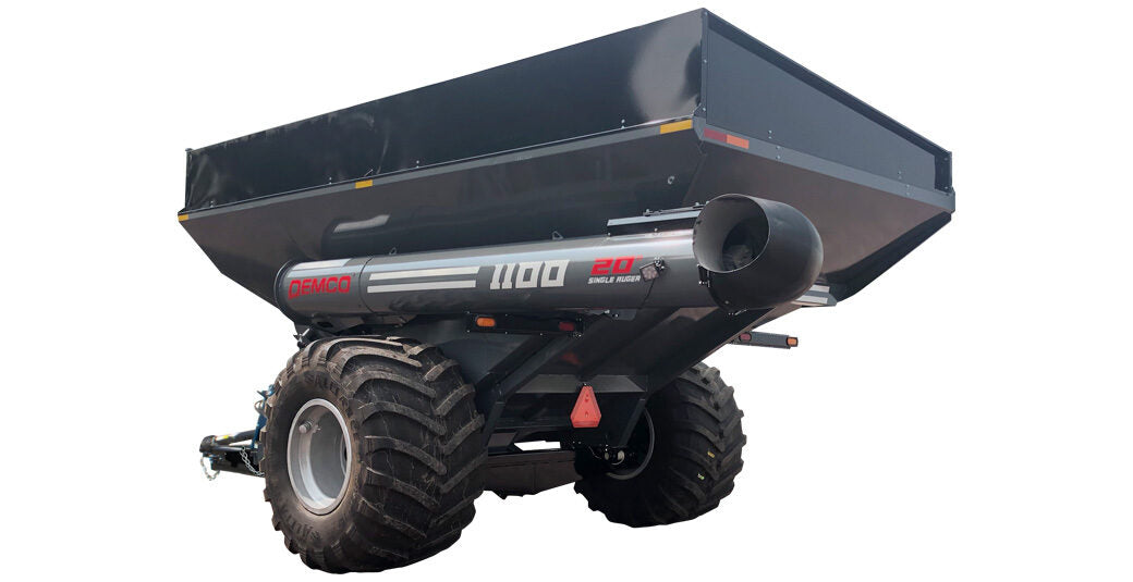 Demco Single Auger Grain Cart | Model 1000 & 1100 | Total Weight 12,920 To 13,110 lbs | Horsepower 175+ HP | For Tractors