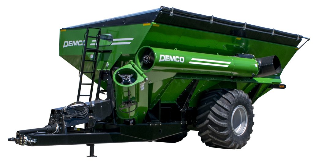 Demco Dual Auger Grain Cart | Model 1100 | Box length 25'2" | Total Weight 22,540 lbs | Horsepower 250 HP | For Tractors