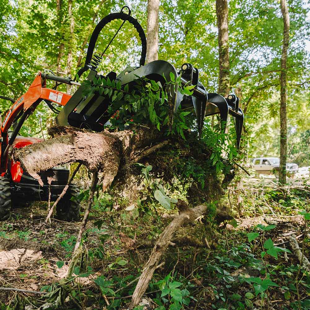 Titan Attachments Standard Root Grapple Bucket | Overall Width 60" & 72" Inches | Hydraulic Flow 11-16 GPM | For Skid Steers