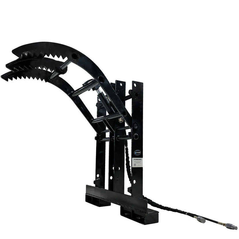 Titan Attachments Grapple Fork-Mounted Attachment | 25" Grapple Width | 36" Tine Length | Horsepower 25–120 HP | For Tractor