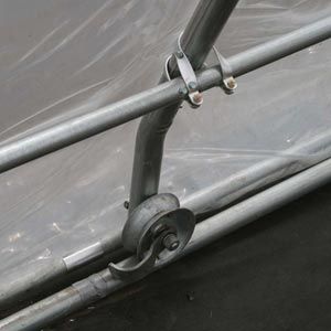 FarmTek GrowSpan 30'W Rolling Premium High Tunnel Greenhouse | Mobile Crop Rotation Film | Robust Steel Frame