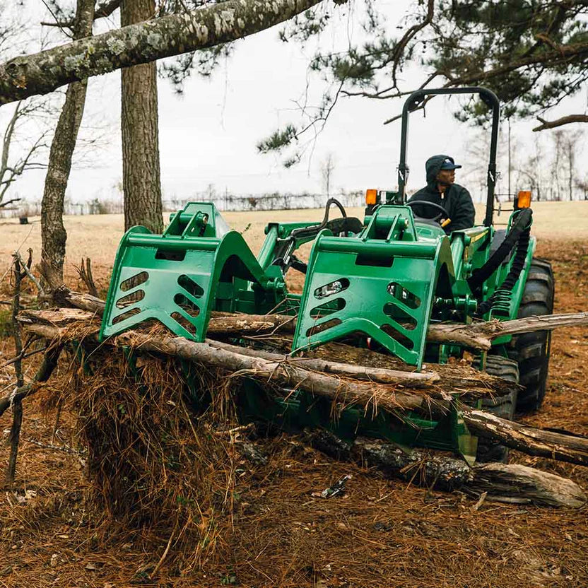 Titan Attachment Grade 50 Root Grapple Bucket | Standard Series | Working Width 60" & 72" inches | Horsepower 40-75 HP | For Tractors