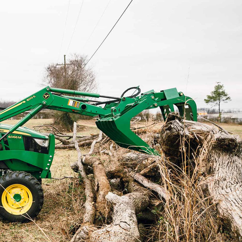 Titan Attachment Grade 50 Root Grapple Bucket | Standard Series | Working Width 60" & 72" inches | Horsepower 40-75 HP | For Tractors