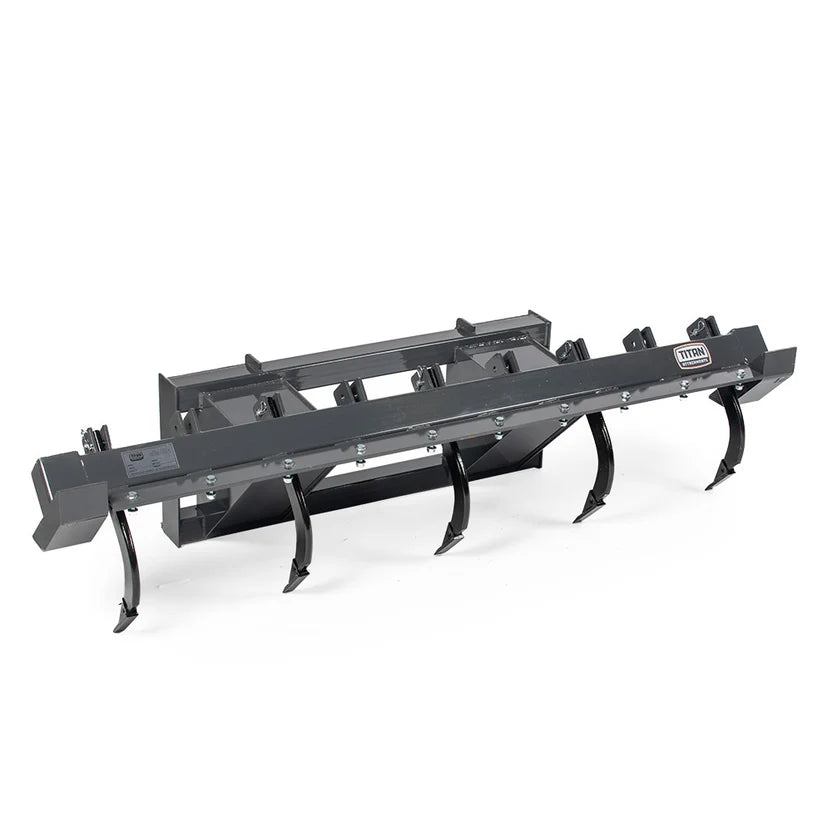 Titan Attachments Ripper Scarifier | Heavy-Duty Soil Conditioner | 72" Ripping Width | 5–9 Tines | 2"–9" Adjustable Spacing | Oil Flow Range 13–25 GPM | For Skid Steers