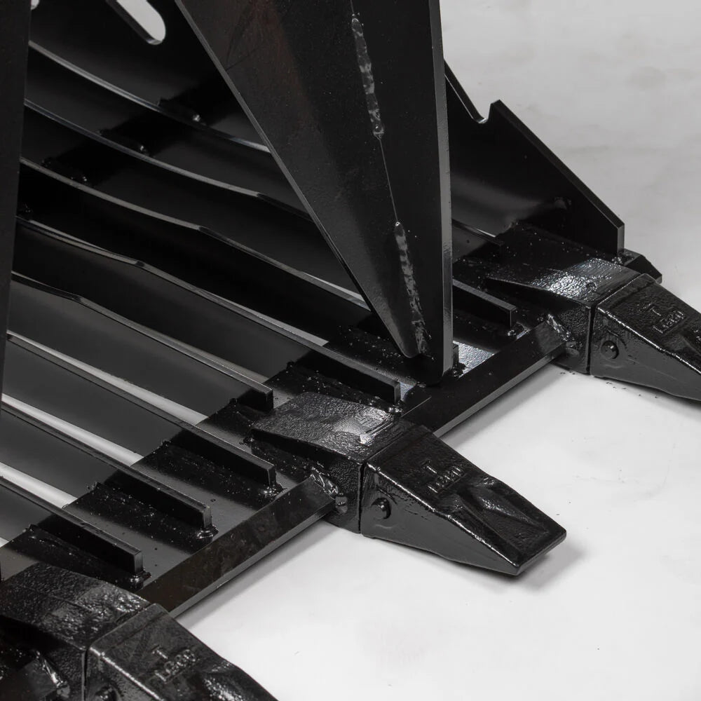 Titan Attachments Skeleton Rock Grapple Rake | Overall Width 40.5" inches | Hydraulic Flow 11-20 GPM | For Mini Skid Steer