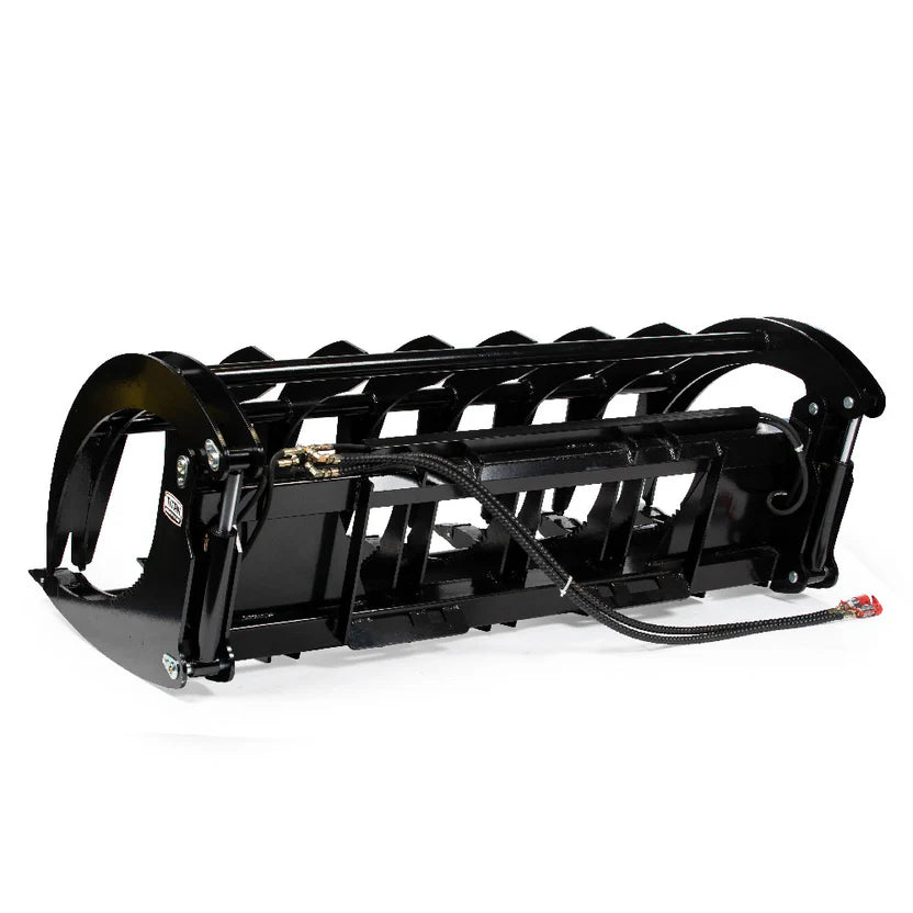 Titan Attachments Extreme Root Grapple Rake | Overall Width 60"-84" inches | Horsepower 50-90 HP | Oil Flow 10–25 GPM | For Tractors & Skid Steer