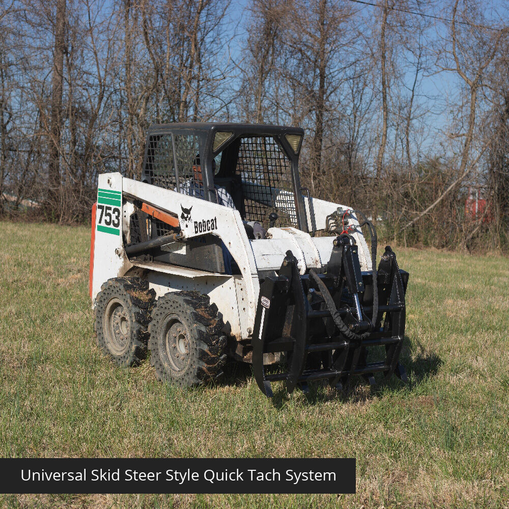 Titan Attachments Economy Root Grapple Rake | Width 48" inches | Hydraulic Flow 11-16 GPM | For Skid Steers