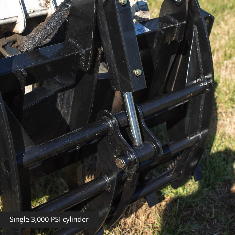 Titan Attachments Economy Root Grapple Rake | Width 48" inches | Hydraulic Flow 11-16 GPM | For Skid Steers