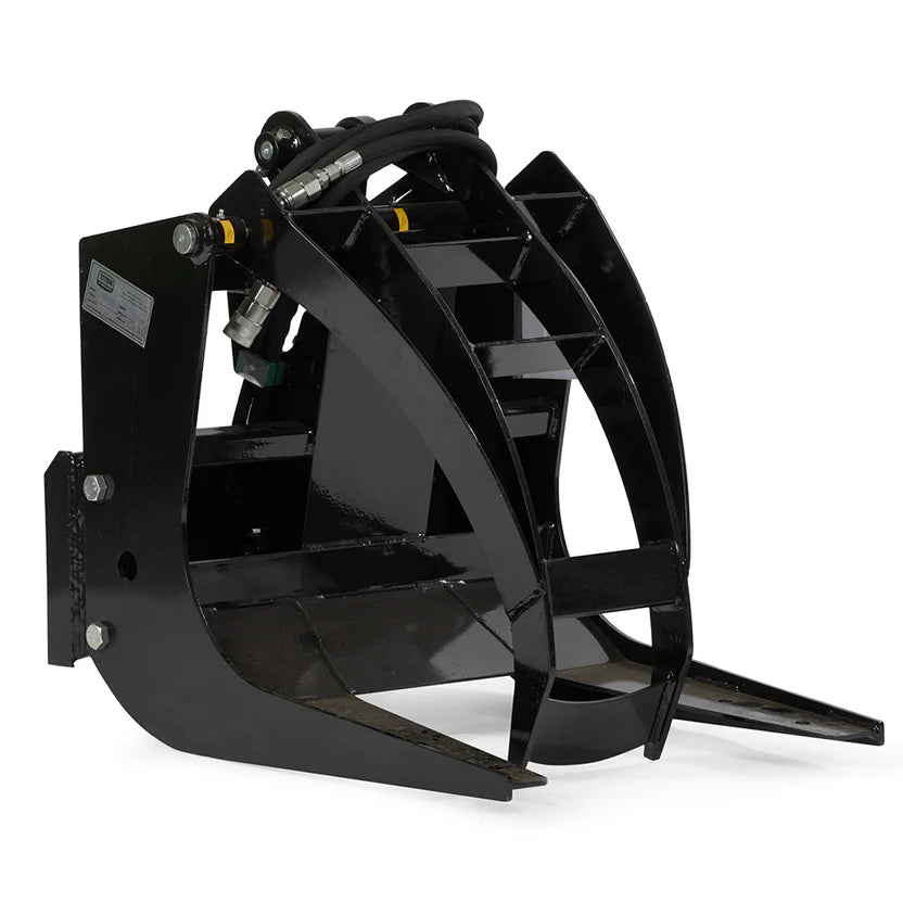 Titan Attachments Log Grapple | 26" Width | 42" Jaw Opening | 3,000 PSI Cylinder | 6–12 GPM Oil Flow | For Mini Skid Steers