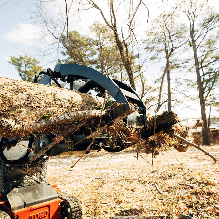 Titan Attachments Log Grapple | 26" Width | 42" Jaw Opening | 3,000 PSI Cylinder | 6–12 GPM Oil Flow | For Mini Skid Steers