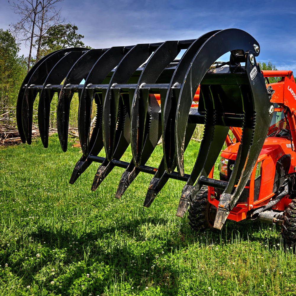 Titan Attachments Extreme Root Grapple Rake | Overall Width 60", 72" & 84" inches | Horsepower 50-90 HP | For Tractors