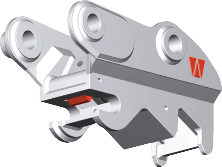 NM Attachments Hydraulic Coupler Pin Grab | Model CMI Series | Bucket Widths 24"–60" | Machine Size 6–45 Tons | For Excavator