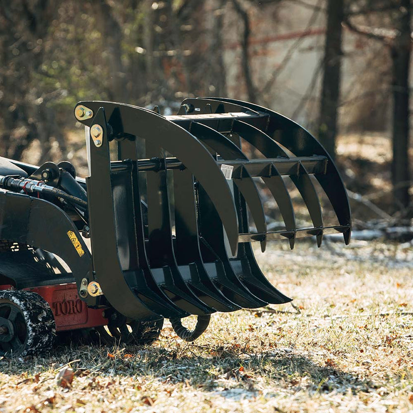Titan Attachments Root Grapple Rake | Overall Width 34" Inches | Hydraulic Flow 11-20 GPM | For Mini Skid Steers