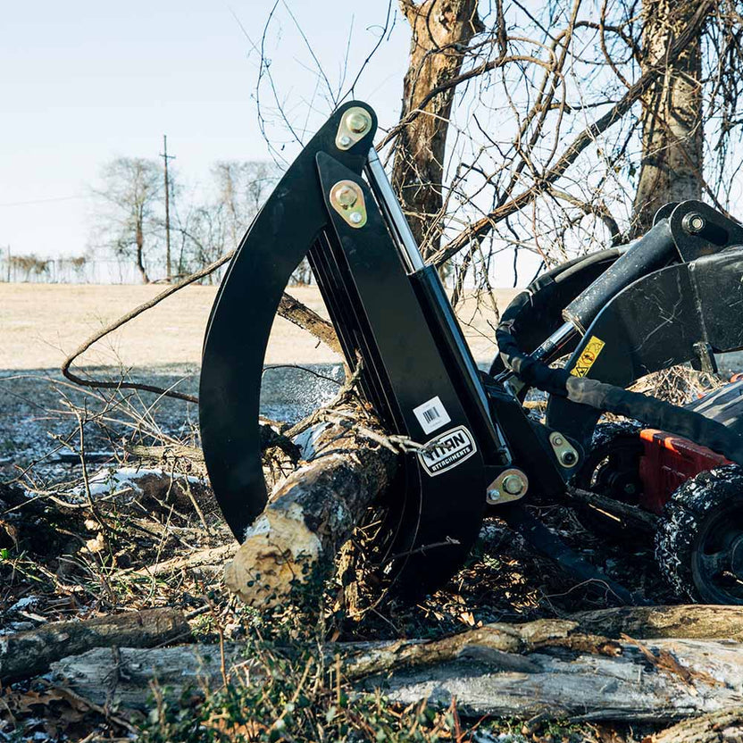Titan Attachments Root Grapple Rake | Overall Width 34" Inches | Hydraulic Flow 11-20 GPM | For Mini Skid Steers