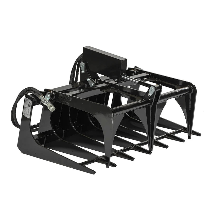 Titan Attachments Root Grapple | 42" Width | 24" Jaw Opening | Skeleton Bottom | 6–12 GPM Oil Flow | For Mini Skid Steers