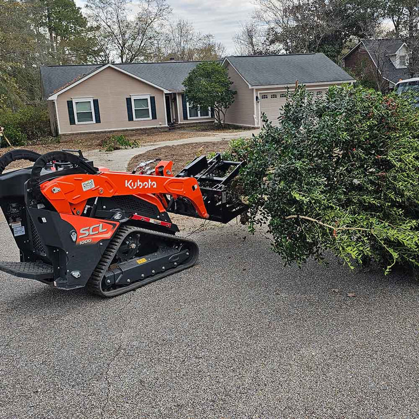 Titan Attachments Root Grapple | 42" Width | 24" Jaw Opening | Skeleton Bottom | 6–12 GPM Oil Flow | For Mini Skid Steers