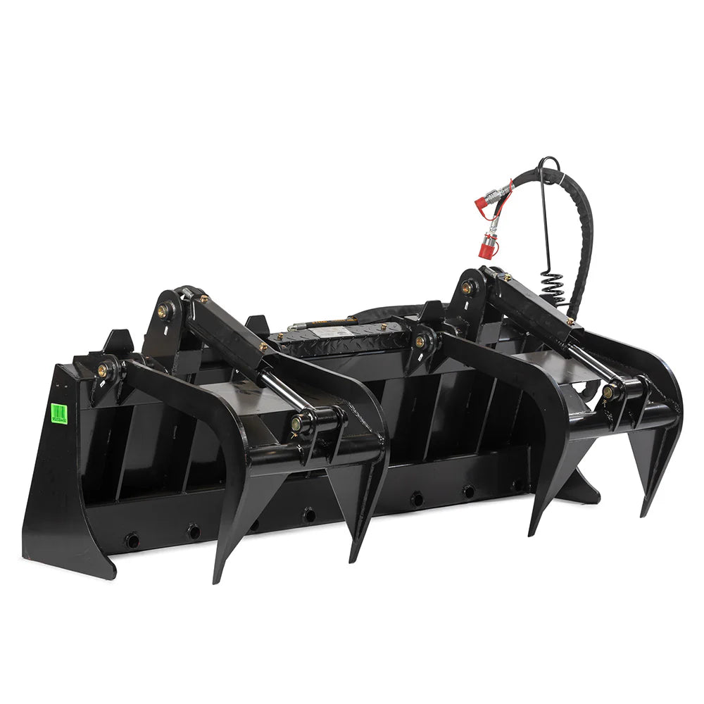 Titan Attachment Manure Tine Grapple Bucket | Overall Width 60" & 72" inches | Hydraulic Flow 11-20 GPM | For Skid Steers