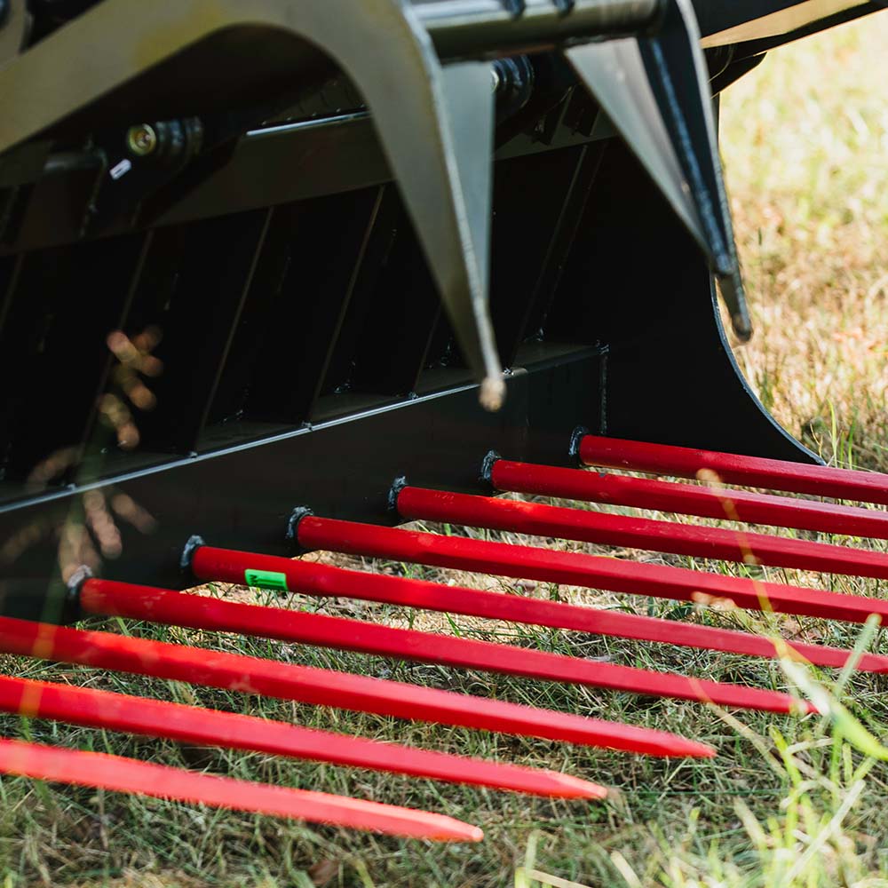 Titan Attachment Manure Tine Grapple Bucket | Overall Width 60" & 72" inches | Hydraulic Flow 11-20 GPM | For Skid Steers