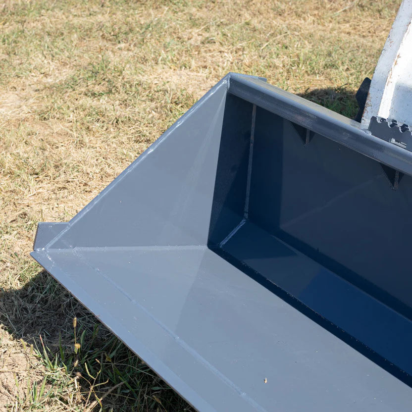 Titan Attachments Dirt Bucket | Bolt-On 1″ Edge | 5′–6′ Widths | 360–410 lb | Oil Flow Range 15–25 GPM | For Skid Steers